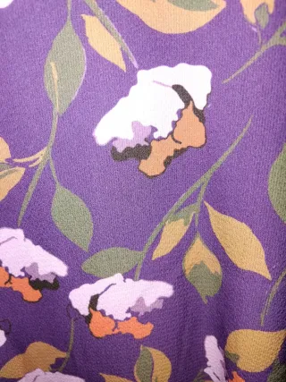 Vestido Valentina gasa estampado T.48