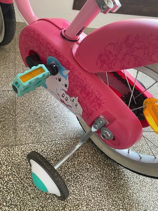 Bici infantil Decathlon Unicornio Rosa