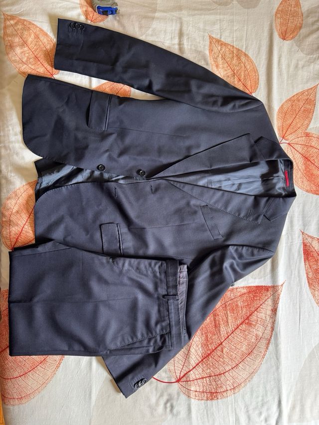 Traje Massimo Dutti Azul (Americana y Pantalón)