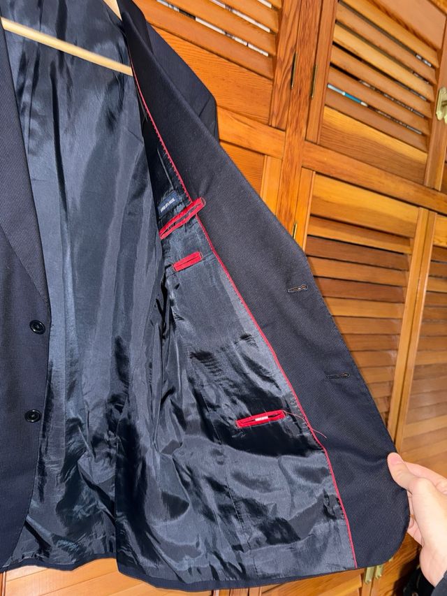 Traje Massimo Dutti Azul (Americana y Pantalón)