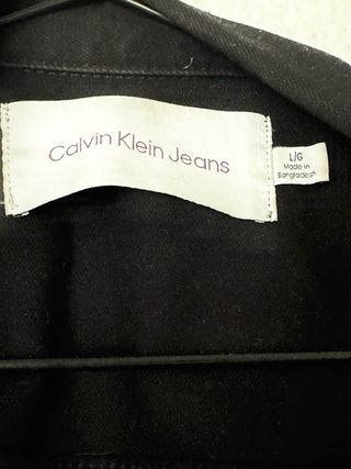 Cazadora vaquera negra Calvin Klein Jeans
