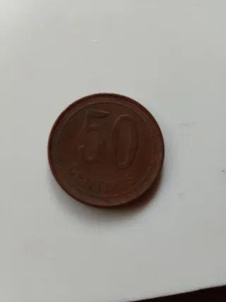 Moneda Antigua República Española 1937