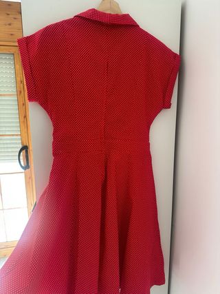 Vestido Banned vintage Lunares Rojo Talla L