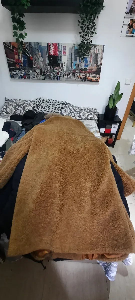 Abrigo marrón talla XL