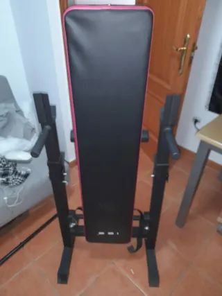 Banco de pesas y barra 150 cm