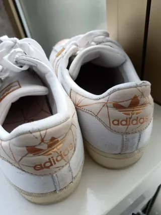 Adidas Superstar Oro e Bianco