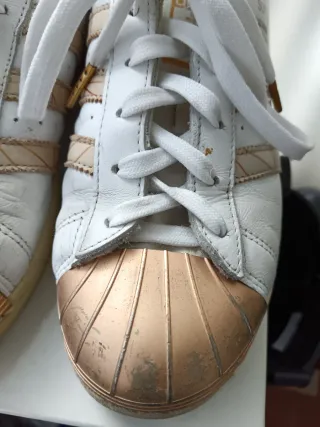 Adidas Superstar Oro e Bianco