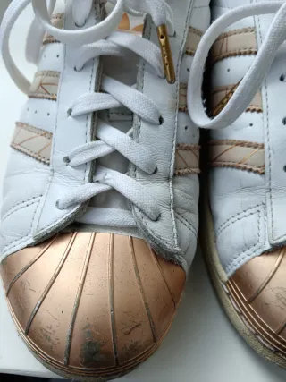 Adidas Superstar Oro e Bianco