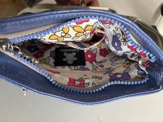 Bolso Camminare charol azul nuevo