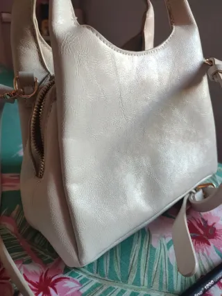 Bolso Parfois Beige/Blanco