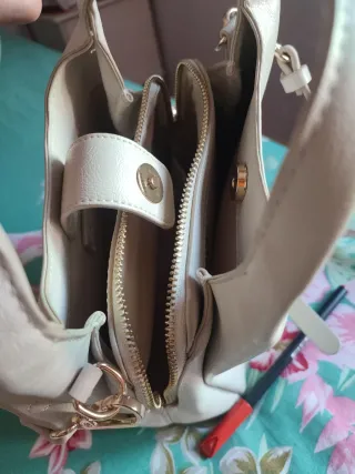 Bolso Parfois Beige/Blanco