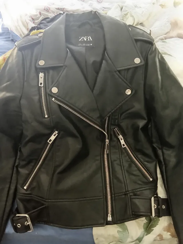 Chaqueta Biker Zara Negra