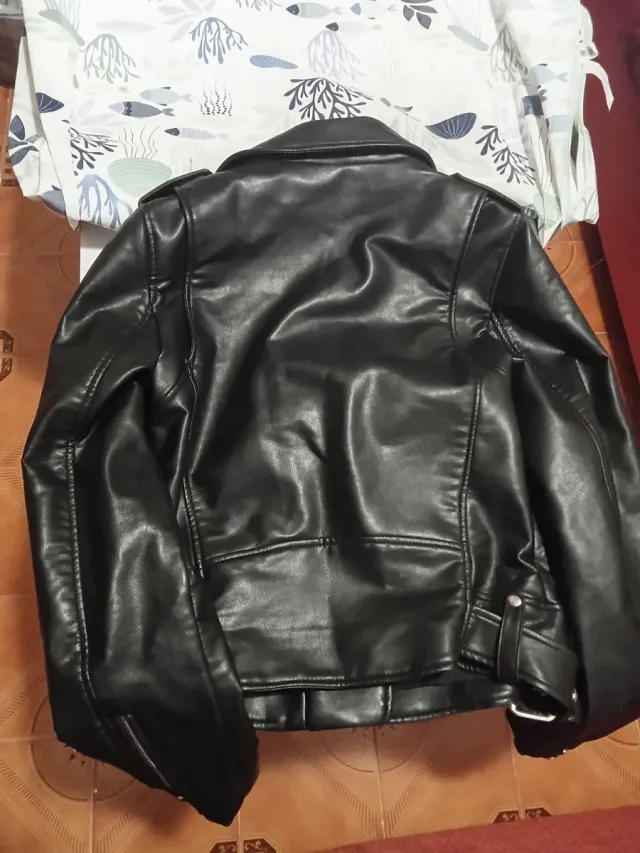 Chaqueta Biker Zara Negra