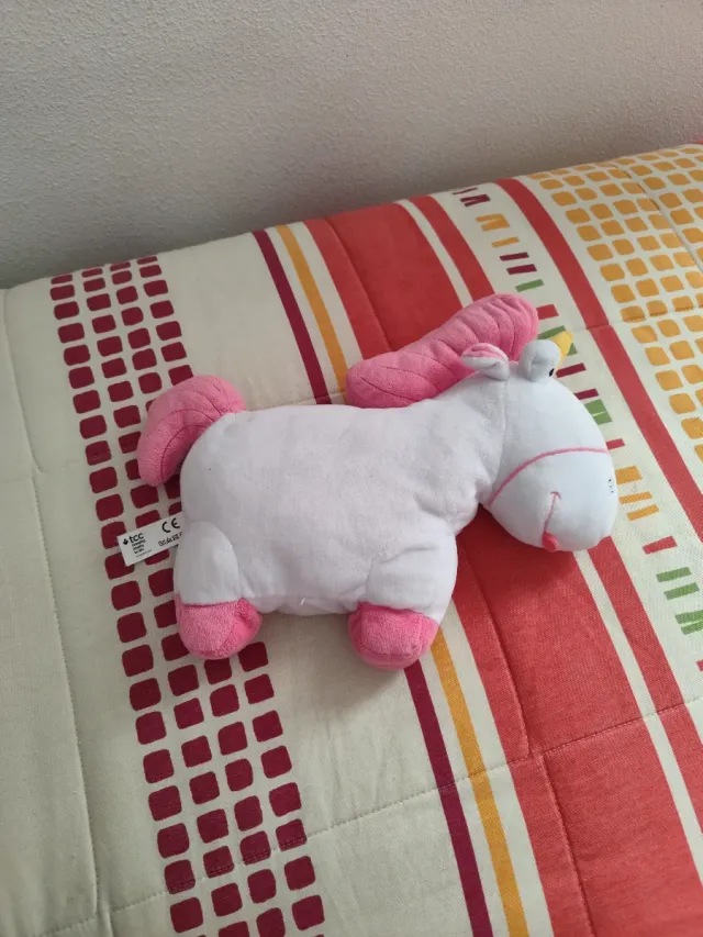 Peluche unicornio rosa
