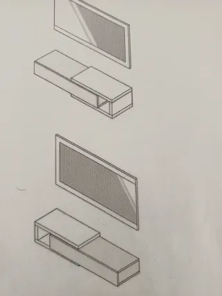 Mueble recibidor y espejo sin estrenar