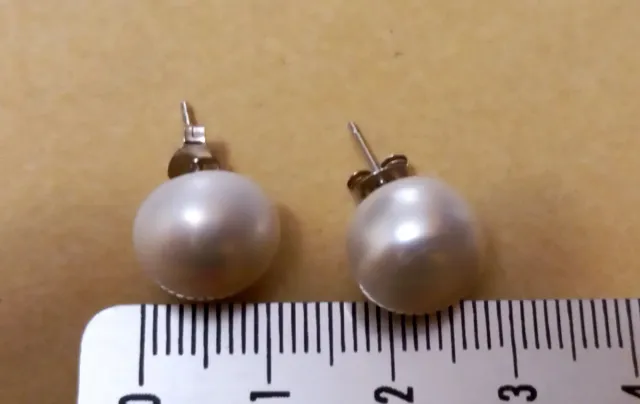 Pendientes Plata Ley Perlas Río grandes