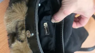 Estola y bolso piel Mango