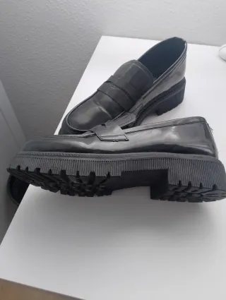 Mocasines negros mujer