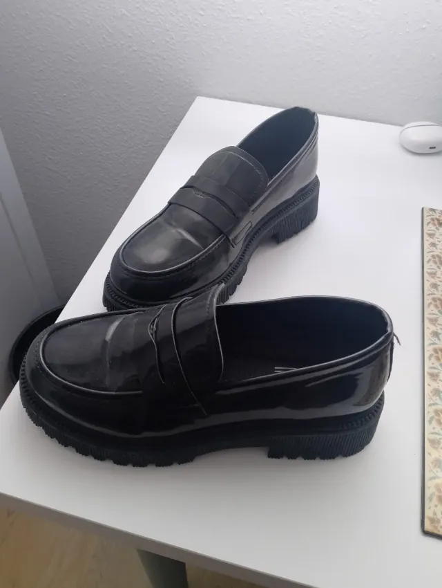 Mocasines negros mujer