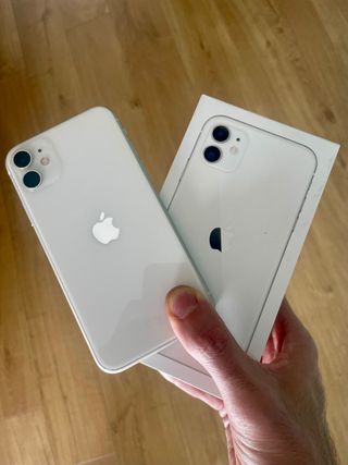 iPhone 11 128GB Bianco + custodie e accessori