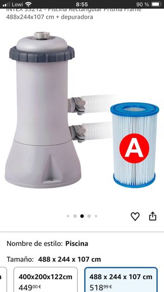 Piscina Rectangular Bestway 4.12m