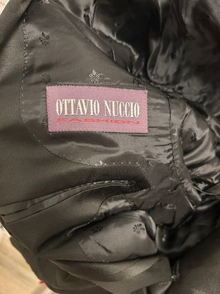 Traje Ottavio Nucuccio negro hombre