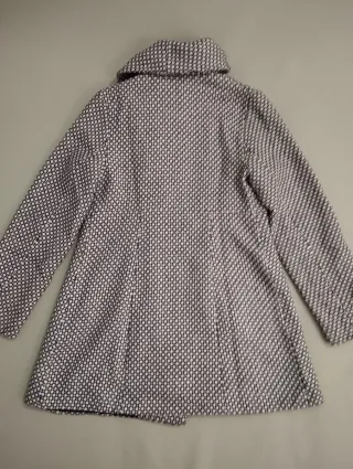 Abrigo mujer talla M morado y blanco