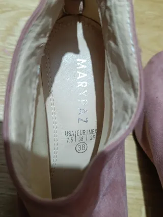 Botines Mary Paz Rosa Talla 38