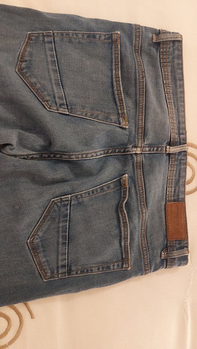 Tejano Pull&Bear Talla 40 Pitillo Azul