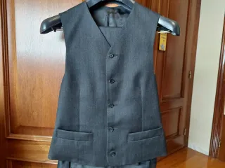 Traje de lana fina caballero/niño T46 negro