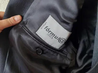 Traje de lana fina caballero/niño T46 negro