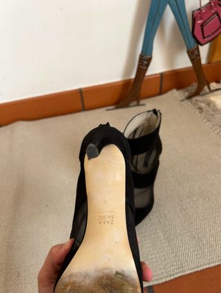 Botines negros ante Zara talla 39