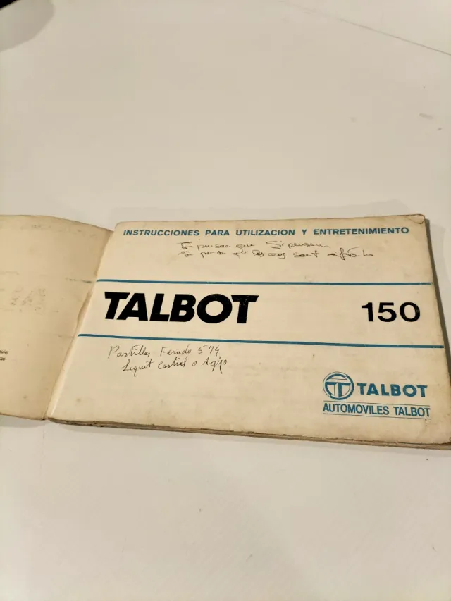 Manuale Talbot 150
