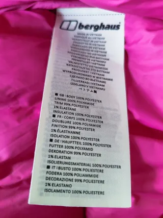 Anorak Berghaus Talla M Azul Marino y Rosa