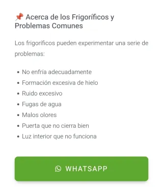 Reparación de Frigoríficos en Málaga