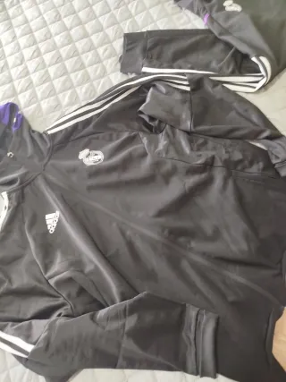 Chándal Adidas Madrid Invierno Negro/Morado