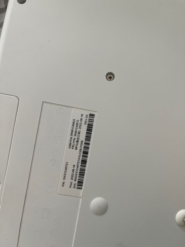 Set Tastiera e Mouse Wireless Lenovo Bianco