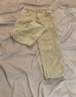 Jeans cargo H&M verde oliva