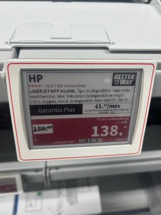 Impresora HP Escáner Multifunción Blanca