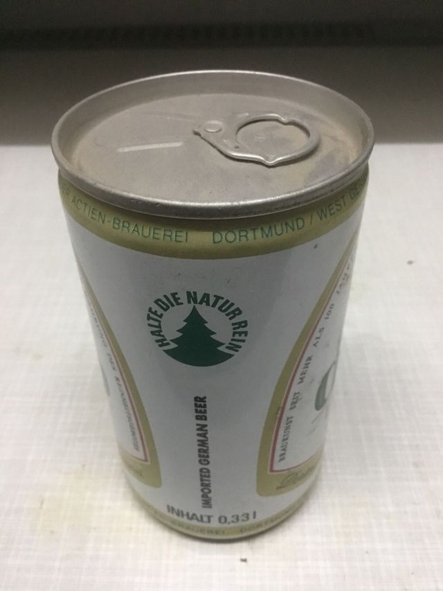 Lata cerveza vacía DAB Export West Germany