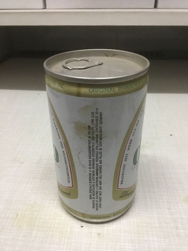 Lata cerveza vacía DAB Export West Germany