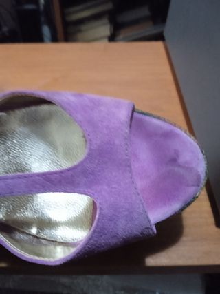 Sandali Antonio D'Anna Zeppa Viola Tg 37