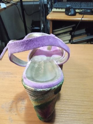 Sandali Antonio D'Anna Zeppa Viola Tg 37