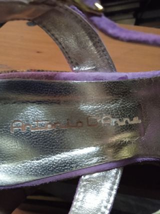 Sandali Antonio D'Anna Zeppa Viola Tg 37