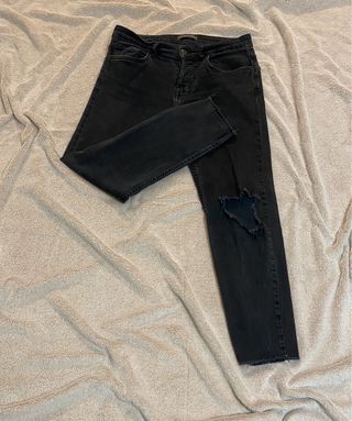 Jeans Zara Uomo Strappati Neri