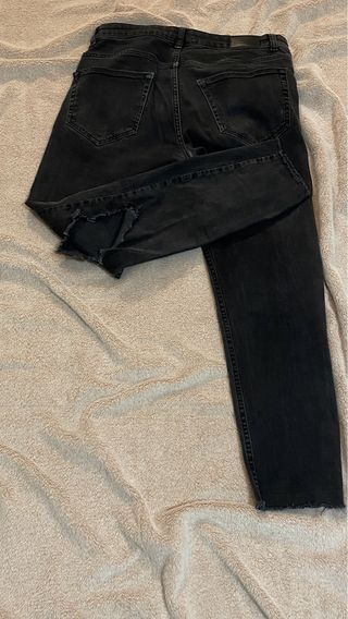 Jeans Zara Uomo Strappati Neri
