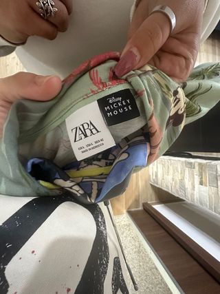 Camicia Zara Disney Topolino Hawaii