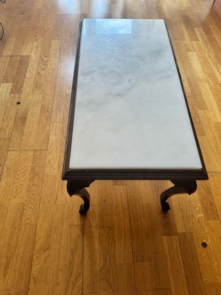 Mesa de comedor mármol y madera