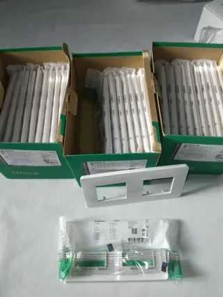 Marco Doble Schneider Electric Blanco