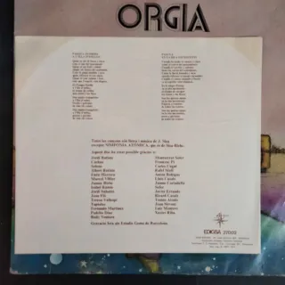 LP 1974 ORGIA Sisa PSYCHEDELIC ROCK FOLK Vinilo